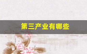 第三产业有哪些(第三产业有哪些行业)_https://www.syklpowerbike.com_深交所_第1张