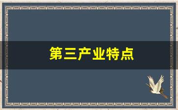 第三产业特点(第三产业特点是什么意思)_https://www.wanyuyiyao.com_创业板_第1张