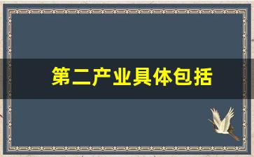 第二产业具体包括(第二产业具体包括什么)_https://www.syklpowerbike.com_上交所_第1张