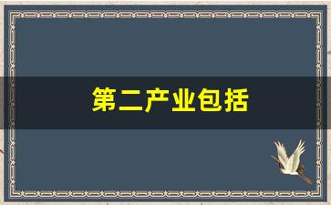 第二产业包括(第二产业包括交通运输业吗)_https://www.taocizhiliang.com_装修流程_第1张