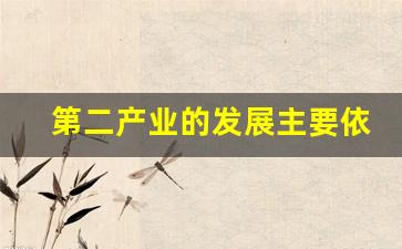 第二产业的发展主要依靠什么进步(第二产业发展促进城镇什么发展)_https://www.jnskb.com_装修流程_第1张