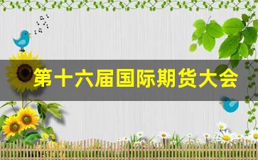第十六届国际期货大会_https://www.gfdzclz.com_科创板_第1张