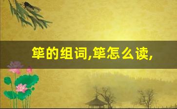 筚的组词,筚怎么读,筚的意思,筚的拼音-第1张图片-我的生活随想