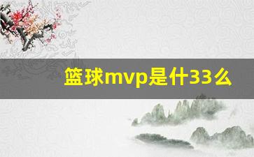 篮球的mvp-篮球mvp是什33么意思