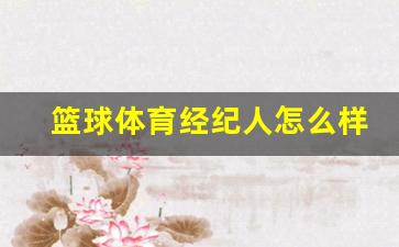 篮球体育经纪人怎么样-篮球球员经纪人是干什么的