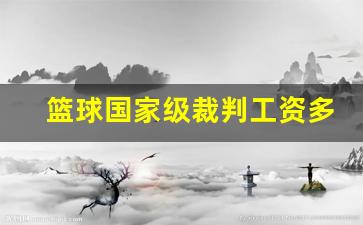 篮球国家级裁判工资多少-篮球国家级裁判员 收入