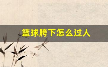篮球胯下过球教学-篮球胯下怎么过人