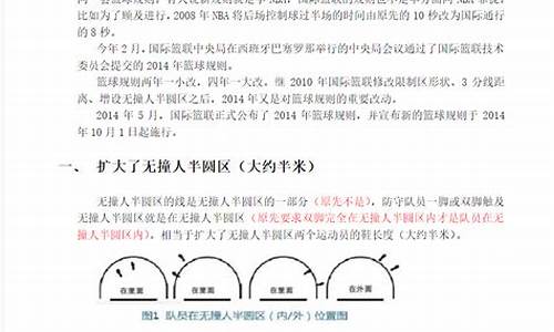 篮球规则发生过的变化-篮球规则的演变研究报告