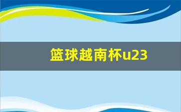 篮球越南杯u23-越南足球u23