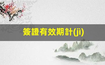 簽證有效期計(jì)算器在線查詢官網(wǎng)(簽證日期計(jì)算器)