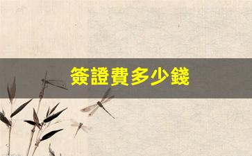 簽證費多少錢(美簽簽證費多少錢)