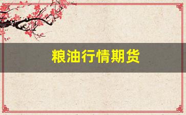 粮油行情期货(粮油行情期货走势)_https://www.huakunhengjia.com_期货资讯_第1张