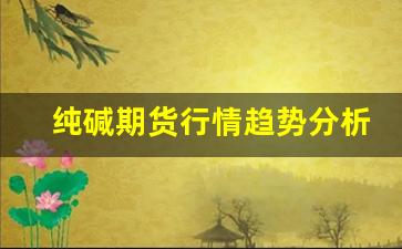 纯碱期货行情趋势分析(纯碱期货最新行)_https://www.senxinmaoyi.com_物流查询_第1张
