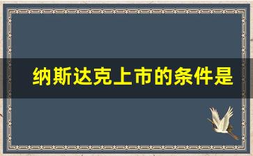 纳斯达克上市的条件是什么(纳斯达克上市)_https://www.lclxwz.com_大商所_第1张