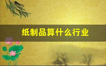 纸制品算什么行业(纸制品属于什么行业)_https://www.dongshengweixin.com_深交所_第1张
