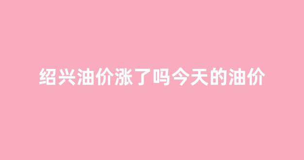 绍兴油价有没有涨价_绍兴油价涨了吗今天的油价