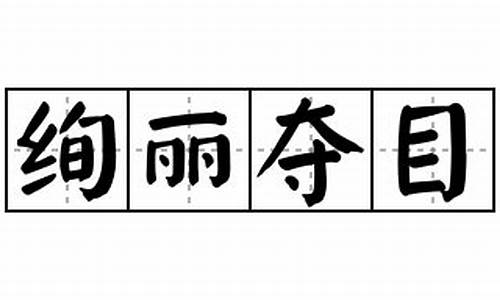 绚丽夺目的意思怎么解释_绚丽夺目的意思