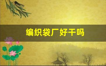 编织袋厂好干吗(编织袋厂工资高吗)_https://www.wanyuyiyao.com_深交所_第1张