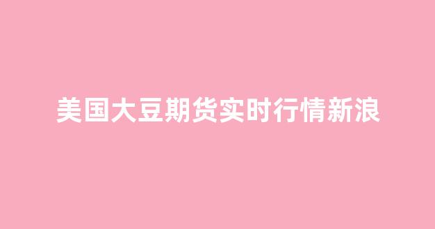 美国大豆期货实时行情新浪(美国大豆期货行情新浪财经)_https://www.rzcpcj.com_天猫运营_第1张