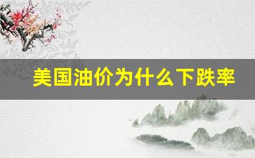 美国油价大跌的原因-美国油价为什么下跌率低