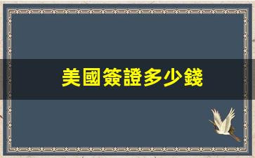 美國簽證多少錢(美國簽證多少錢能辦下來)