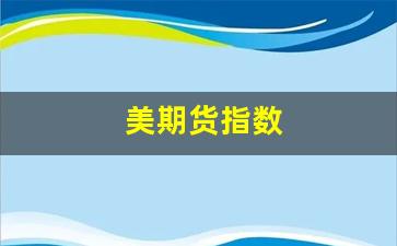 美期货指数(美指期货行情)_https://www.xzdzcjx.com_北交所_第1张