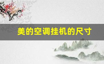 美的空调挂机的尺寸(美的空调挂机的尺寸是多少)_https://www.hhem8.com_科创板_第1张