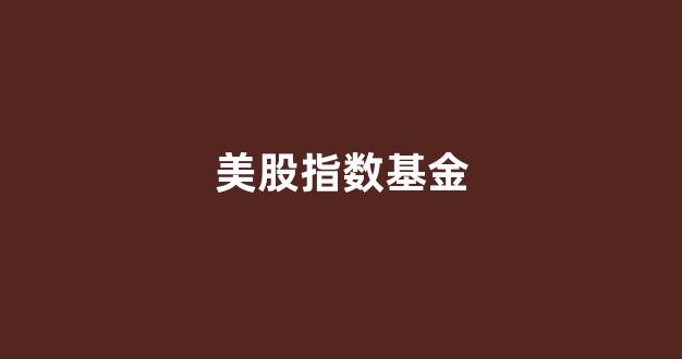 美股指数基金(美股指数基金买哪个好)_https://www.luoxuangg888.com_深交所_第1张