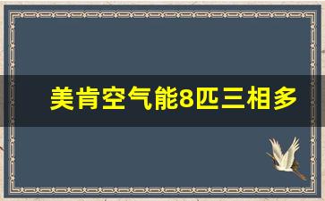 美肯空气能8匹三相多少钱(美肯空气源热泵8匹多少钱)_https://www.wanyuyiyao.com_上交所_第1张