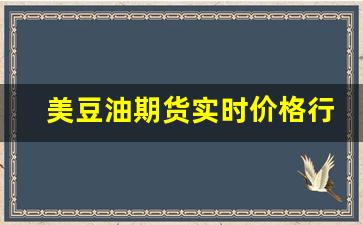 美豆油期货实时价格行情(今日豆油期货价格行情走势图)_https://www.hbxfywj.com_基金知识_第1张