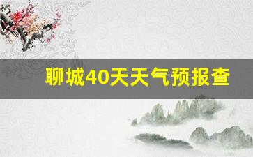 聊城40天天气预报查询_聊城40天天气预报查询表