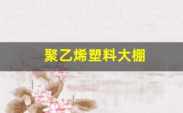 聚乙烯塑料大棚(聚乙烯塑料大棚有毒吗)_https://www.jnskb.com_装修流程_第1张