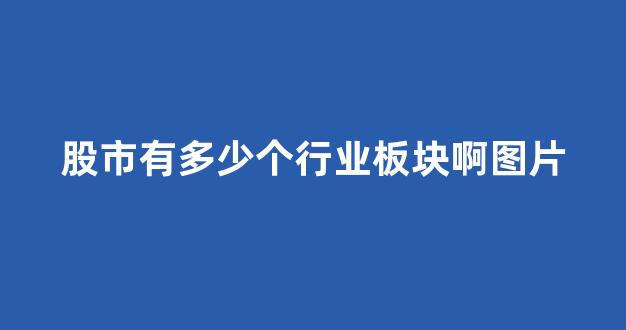 股市有多少个行业板块啊图片(股市有多少个行业板块啊图片大全)_https://www.wanyuyiyao.com_科创板_第1张
