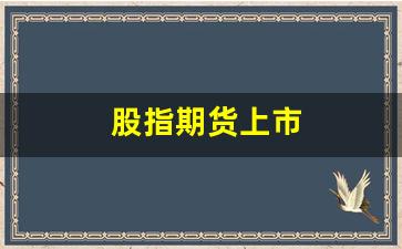 股指期货上市(股指期货上市首日)_https://www.xzdzcjx.com_创业板_第1张