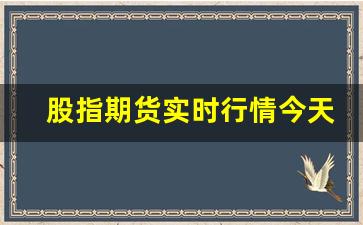 股指期货实时行情今天(股指期货指数今日行情)_https://www.jianghaiboli.com_恒指期货_第1张
