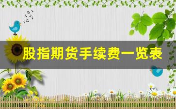 股指期货手续费一览表(股指期货手续费一览表2015)_https://www.qldgs.com_期货_第1张