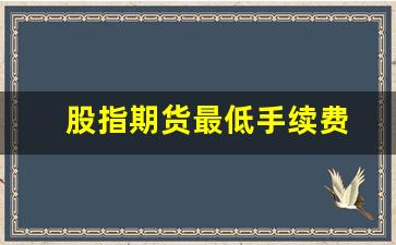 股指期货最低手续费(股指期货交易手续费最低)_https://www.xzdzcjn.com_上交所_第1张