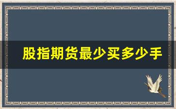 股指期货最少买多少手(股指期货最低买多少)_https://www.wguangz.com_广期所_第1张