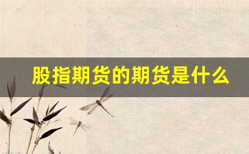 股指期货的期货是什么意思(股指期货是干嘛的)_https://www.xzdzcjx.com_创业板_第1张