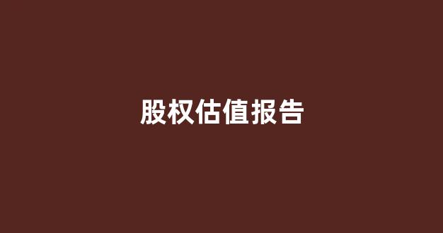股权估值报告(股权估值方法)_https://www.hn-life.com_创业板_第1张
