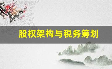 股权架构与税务筹划(股权架构与税务筹划是注册会计吗)_https://www.dcjwmf.com_广期所_第1张