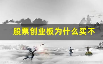 股票创业板为什么买不了(股票创业板为什么买不了了)_https://www.shshucaipeisong.com_创业板_第1张