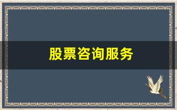股票咨询服务(股票咨询服务公司排名)_https://www.heiljjianzu.com_科创板_第1张