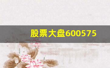 股票大盘600575(股票大盘600456)_https://www.luoxuangg888.com_深交所_第1张