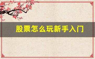 股票怎么玩新手入门(股票怎么玩新手入门视频)_https://www.luoxuangg888.com_科创板_第1张