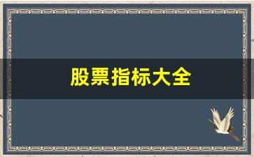 股票指标大全(股票指标大全一览表)_https://www.brunchezvous.com_自由行_第1张