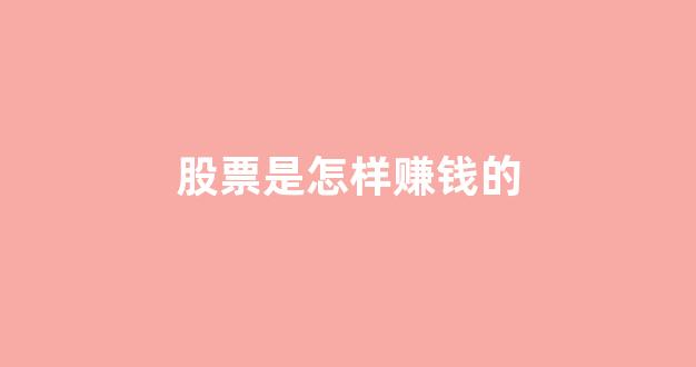 股票是怎样赚钱的(股票是怎么赚钱的)_https://www.wanyuyiyao.com_上交所_第1张