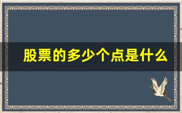 股票的多少个点是什么(股票中多少个点是什么意思)_https://www.heiljjianzu.com_上交所_第1张