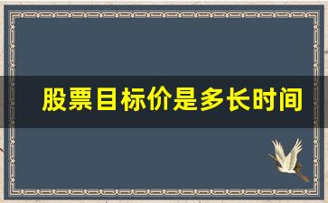 股票目标价是多长时间(股票目标价是多长时间交易)_https://www.wanyuyiyao.com_北交所_第1张