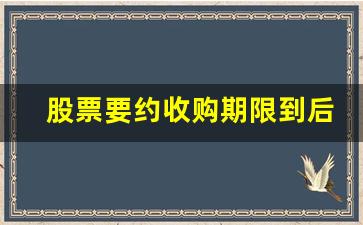 股票要约收购期限到后会停牌吗(股票要约收购期限到后会停牌吗)_https://www.dcjwmf.com_大商所_第1张
